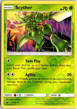 Scyther 4 Reverse Holo UC Celestial Storm Pokemon NM/M - Image 1
