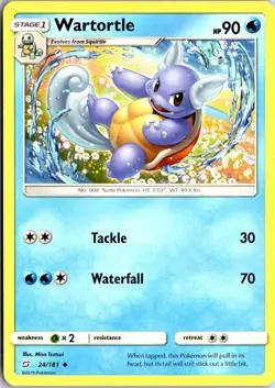 Wartortle 24/181 UC Team Up Pokemon NM/M - Image 1