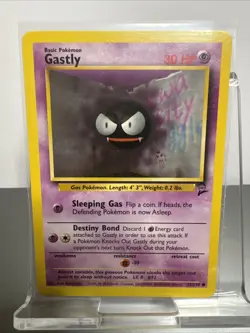 Gastly 075/130 Pokemon Base Set 2 Regular Common - LP - Image 1