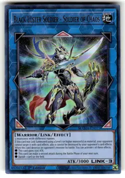 * BLACK LUSTER OF CHAOS SOLDIER OF CHAOS * 1ST ULTRA RARE MAMA-EN073 YUGIOH! - Image 1