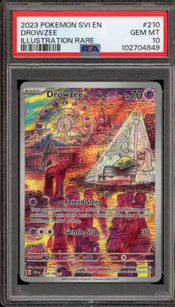 Pokemon Drowzee Scarlet & Violet Illustration Rare #210 PSA 10 Gem Mint - Image 1