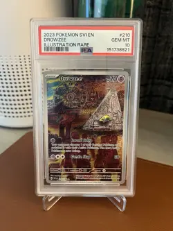 PSA 10 Drowzee Illustration Rare 210/198 Pokemon Scarlet & Violet Base Set - Image 1