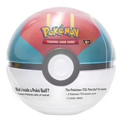 Pokemon Poke Ball Tin Lure Ball Rare w/Swsh Packs - Image 1