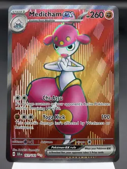 Medicham ex 161/142 - Full Art Ultra Rare - Stellar Crown Pokemon Card NM - Image 1