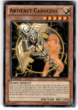 Artifact Caduceus PRIO-EN017 Primal Origin 1st Edition NM Rare Yugioh - Image 1