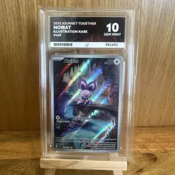 Noibat 169/159 ACE 10 Gem Mint Journey Together Illustration Rare Pokemon TCG - Image 1