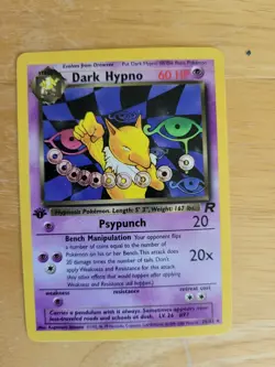 Pokemon Dark Hypno, 1st Edition, N/M Condition, Stage 1 - Image 1