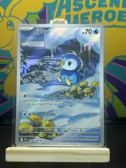 Piplup 098/094 Artwork Rare Pokemon TCG Phantasmal Flames - Image 1