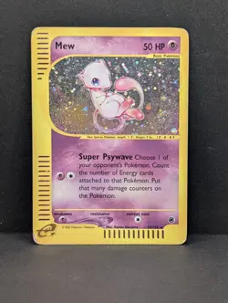 Mew 019/165 Expedition Base Set Holo Ultra Rare Pokemon TCG Nintendo ereader HP+ - Image 1