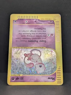 Mew 019/165 Expedition Base Set Holo Ultra Rare Pokemon TCG Nintendo ereader HP+ - Image 4
