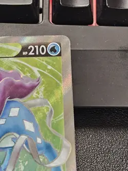 Pokemon TCG Suicune V FULL ART 173/203 Evolving Skies MISCUT Front And Back - Image 3