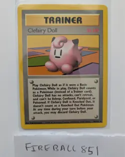 Clefairy Doll 70/102 - Base Set - Non-Holo Rare WOTC Pokemon Card - VG - Image 1