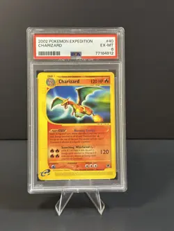 2002 POKEMON EXPEDITION #40 CHARIZARD PSA 6 - Image 1
