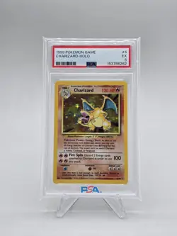 PSA 5 1999 Pokemon Charizard Holo 4/102 Base Set Unlimited - Image 1