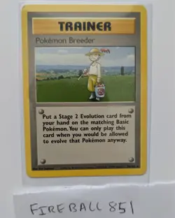 Pokemon Breeder 76/102 - Base Set - Non-Holo Rare WOTC Pokemon Card - VG - Image 1