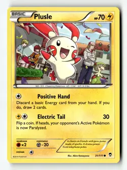 Pokemon Card Plusle Normal LP XY - Furious Fists 31/111 - Image 1