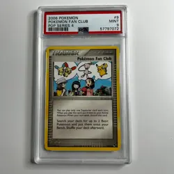 Pokemon Fan Club 9 Pop 4 Pokemon PSA 9 - Image 1