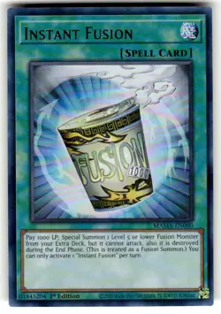 Yugioh Instant Fusion MAMA-EN080 Ultra Rare 1st Ed NM - Image 1