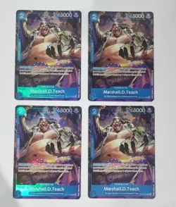 4x Marshall.D.Teach (ST17-005) Promo Playset One Piece TCG English - Image 1