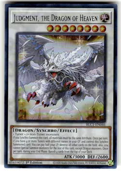 Judgment, the Dragon of Heaven (Silver) BLC1-EN046 NM 1st Edition Yugioh! - Image 1