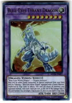 Blue-Eyes Tyrant Dragon BACH-EN037 1st Edition Ultra Rare Near Mint NM Yugioh - Image 1