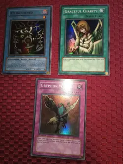 YuGiOh RELINQUISHED / GRACEFUL CHARTY / GRYPHON WING (ALL 1ST EDITION) SDP-001 - Image 1