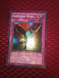 YuGiOh RELINQUISHED / GRACEFUL CHARTY / GRYPHON WING (ALL 1ST EDITION) SDP-001 - Image 4