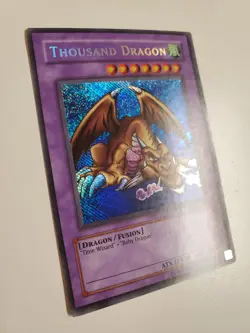 Thousand Dragon MRD-143 Reverse Foil Error Secret Rare Yugioh Unlimited Edition - Image 2