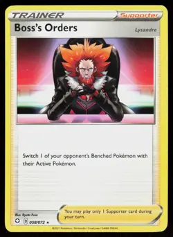 Shining Fates Boss's Orders #058/072 POKEMON CARD Rare - Image 1