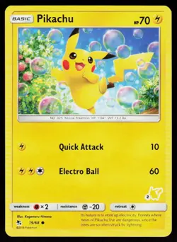 Battle Academy Pikachu #019/068 POKEMON CARD Promo,PIKACHU STAMP - Image 1