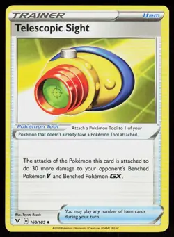SWSH04: Vivid Voltage Telescopic Sight #160/185 POKEMON CARD Uncommon - Image 1
