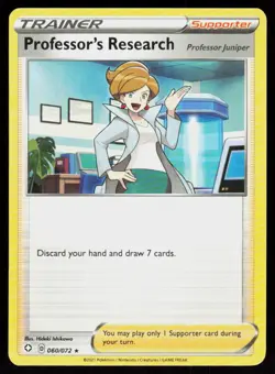 Shining Fates Professor's Research #060/072 POKEMON CARD Rare - Image 1