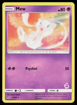 Battle Academy Mew #032/068 POKEMON CARD Promo,MEWTWO STAMP - Image 1