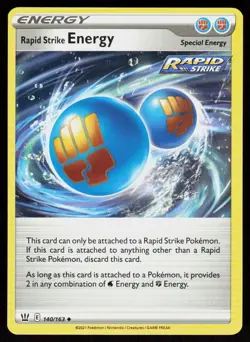 SWSH05: Battle Styles Rapid Strike Energy #140/163 POKEMON CARD Uncommon - Image 1