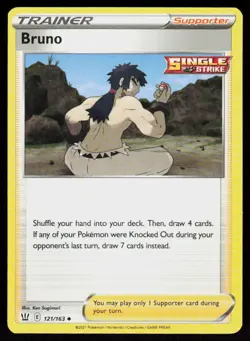 SWSH05: Battle Styles Bruno #121/163 POKEMON CARD Uncommon - Image 1