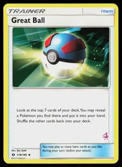 Battle Academy Great Ball #119/149 POKEMON CARD Promo,MEWTWO STAMP - Image 1