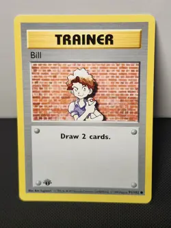 Bill 91/102 1ST EDITION BASE SET!!!Pokemon Tcg Card 1999 - Image 1