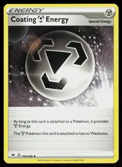 SWSH04: Vivid Voltage Coating Metal Energy #163/185 POKEMON CARD Uncommon - Image 1