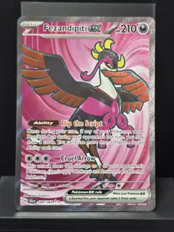 Pokemon Fezandipiti ex 084/064 Ultra Rare Full Art Holo Shrouded Fable Near Mint - Image 2