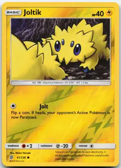 JOLTIK 61/236 COMMON UNIFIED MINDS POKEMON REVERSE HOLO LP - Image 1