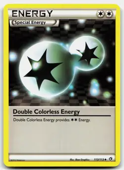 DOUBLE COLORLESS ENERGY 113/113 UNCOMMON LEGENDARY TREASURES POKEMON LP - Image 1