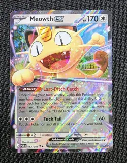 Meowth ex 062/088 Perfect Order Holo Double Rare Pokemon TCG - Image 1