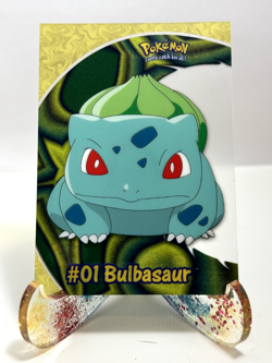 Bulbasaur #01 2000 Topps Pokemon TV Animation Clear Card Series 2 - Image 1