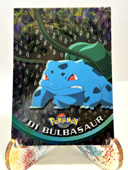 Pokemon Topps Bulbasaur Flame/Teardrop Foil 1999 - Image 1