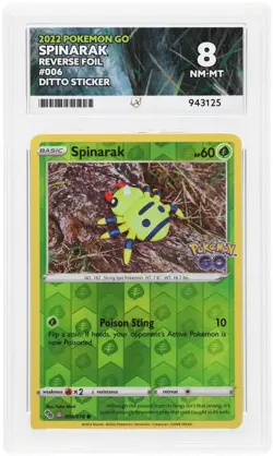 Spinarak Reverse Foil Holo Ditto Sticker #006/078 2022 Pokemon GO ACE 8 NM-MT - Image 1