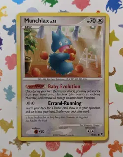 Pokemon TCG Munchlax 70/111 Rising Rivals Non Holo English 2009 - Image 1