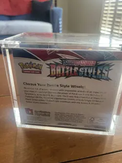 Pokemon Battle Styles booster box sealed 36 packs In Acrylic Case - Image 4