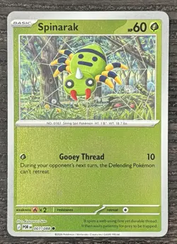 Spinarak 001/088 Pokemon ME03: Perfect Order Reverse Holo - Image 1