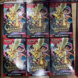 Pokemon TCG: Ascended Heroes Sealed Lot (6x Bundle, 3x Deluxe Pin Set) - Image 2