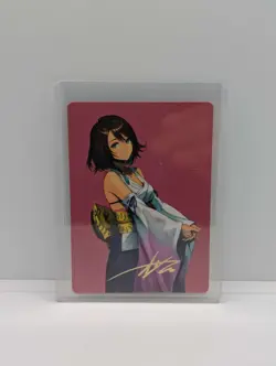 Yuna, Hope of Spira Art Card (Gold-Stamped Signature) - Image 1